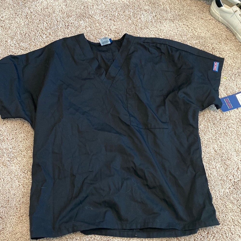 Black scrub top